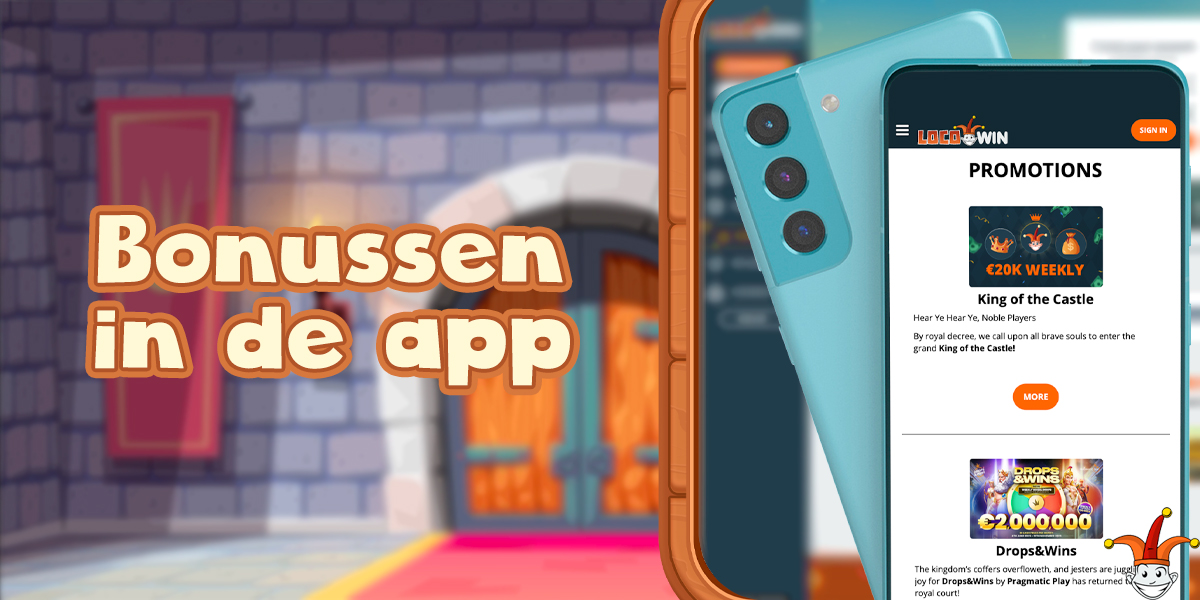 Bonussen in de mobiele app