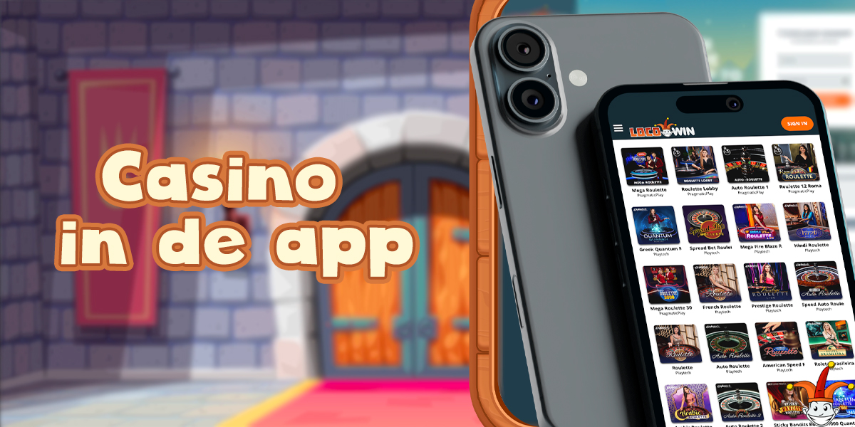 Online en Live Casino in de app