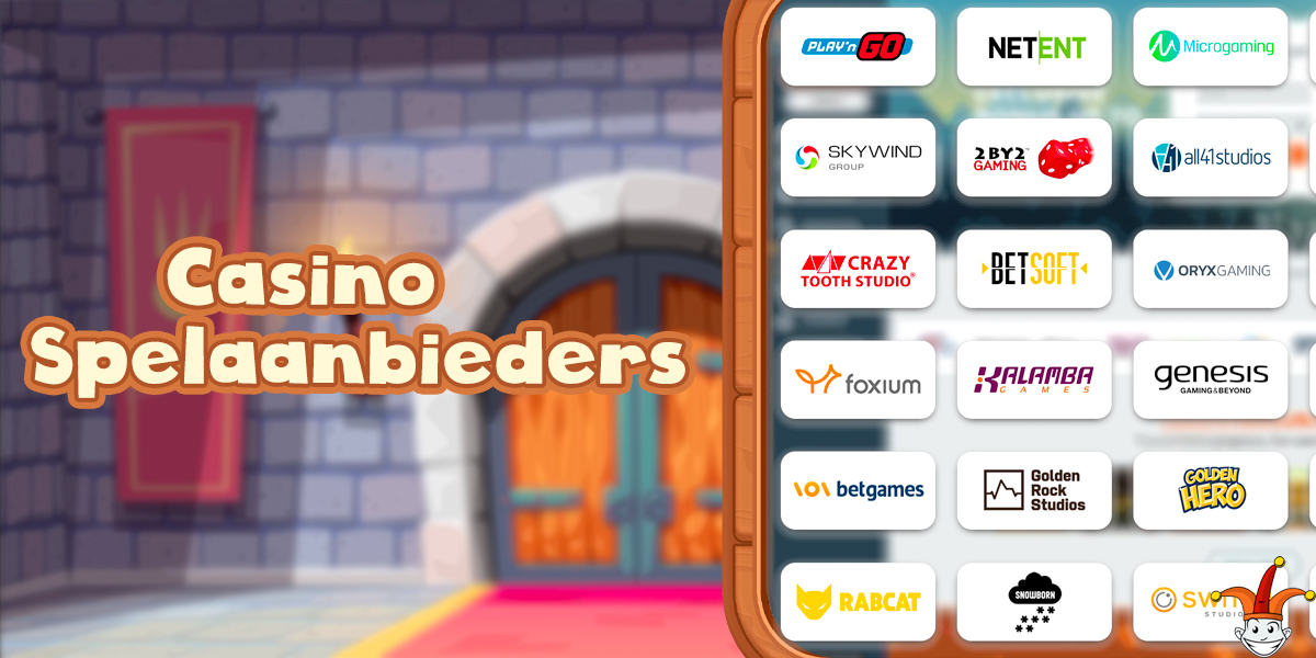 Aanbieders van online casinospellen